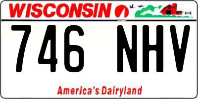 WI license plate 746NHV