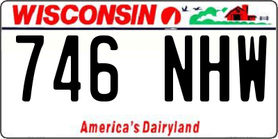WI license plate 746NHW