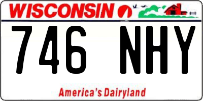 WI license plate 746NHY