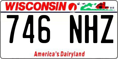 WI license plate 746NHZ