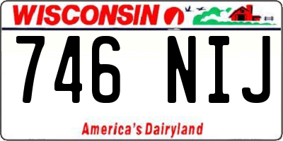 WI license plate 746NIJ