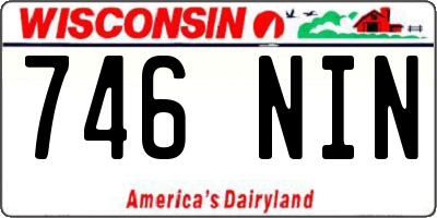 WI license plate 746NIN