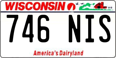 WI license plate 746NIS