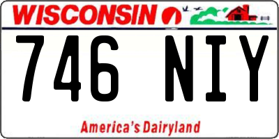 WI license plate 746NIY