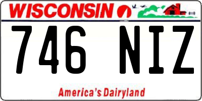 WI license plate 746NIZ