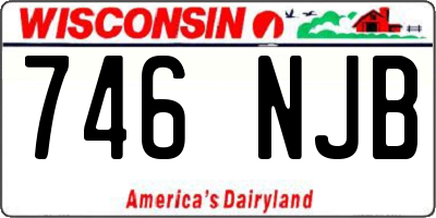 WI license plate 746NJB