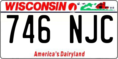 WI license plate 746NJC