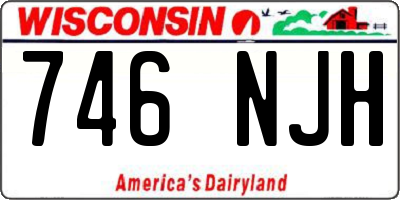WI license plate 746NJH