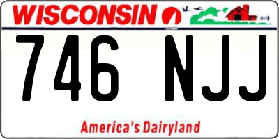 WI license plate 746NJJ