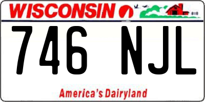 WI license plate 746NJL