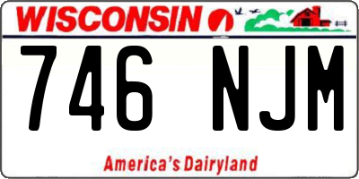 WI license plate 746NJM