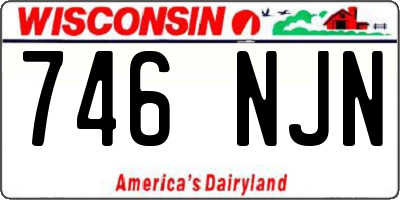 WI license plate 746NJN