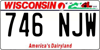 WI license plate 746NJW