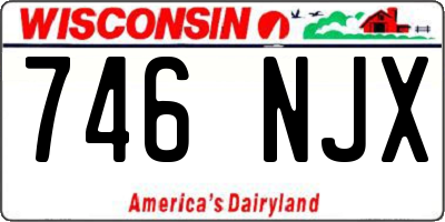 WI license plate 746NJX