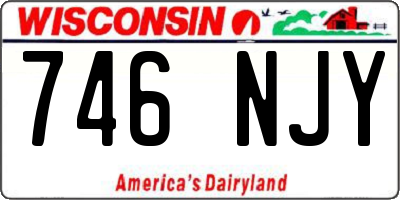 WI license plate 746NJY