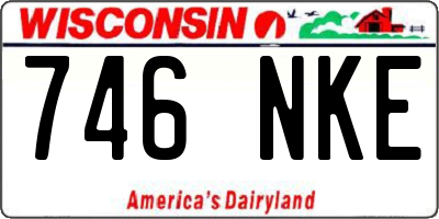 WI license plate 746NKE