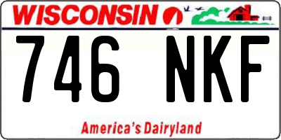 WI license plate 746NKF