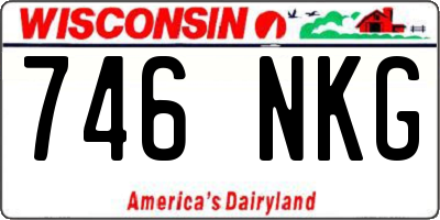 WI license plate 746NKG