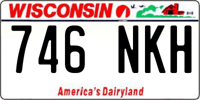 WI license plate 746NKH