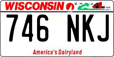 WI license plate 746NKJ