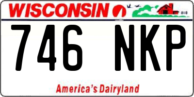 WI license plate 746NKP