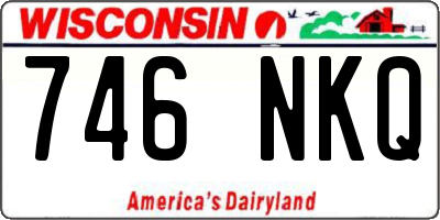 WI license plate 746NKQ
