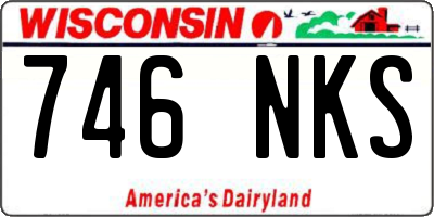 WI license plate 746NKS