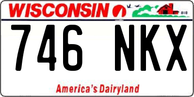 WI license plate 746NKX