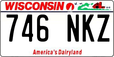 WI license plate 746NKZ