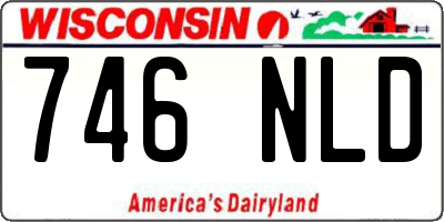 WI license plate 746NLD
