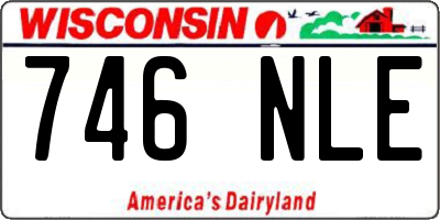WI license plate 746NLE