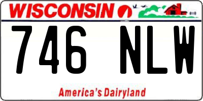 WI license plate 746NLW