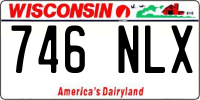 WI license plate 746NLX