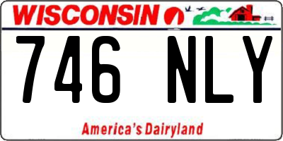 WI license plate 746NLY