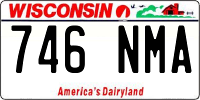 WI license plate 746NMA