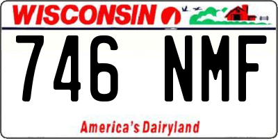 WI license plate 746NMF