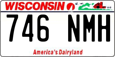 WI license plate 746NMH