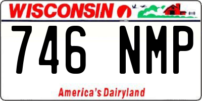 WI license plate 746NMP