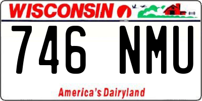 WI license plate 746NMU