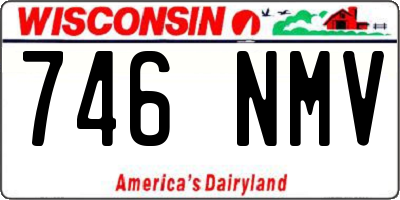 WI license plate 746NMV