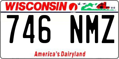 WI license plate 746NMZ