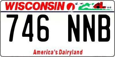 WI license plate 746NNB