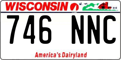 WI license plate 746NNC