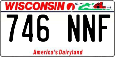 WI license plate 746NNF