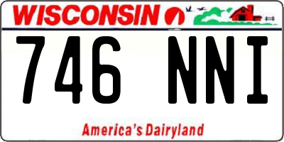 WI license plate 746NNI