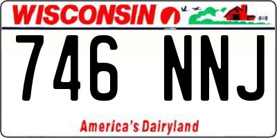 WI license plate 746NNJ