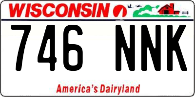 WI license plate 746NNK