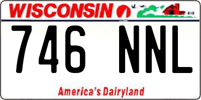 WI license plate 746NNL
