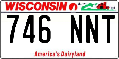 WI license plate 746NNT