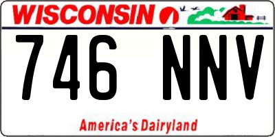 WI license plate 746NNV